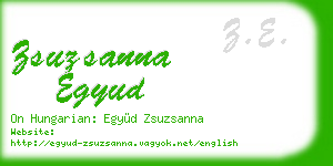 zsuzsanna egyud business card