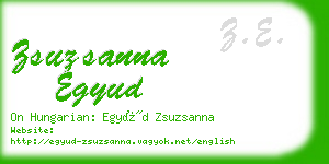 zsuzsanna egyud business card